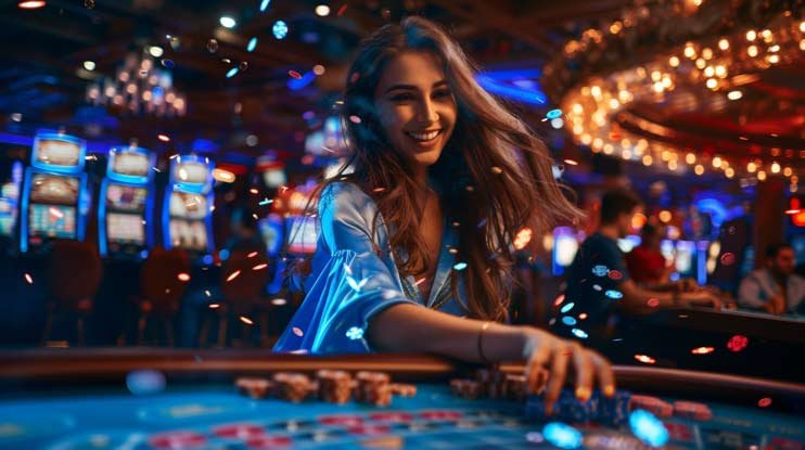 Betting grid layout on American Roulette table